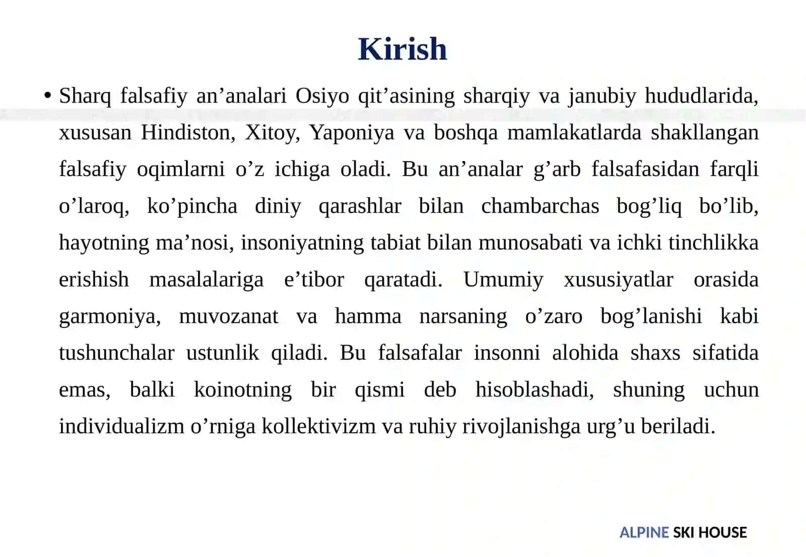 Sharq falsafiy an’analarining umumiy xususiyatlari 3