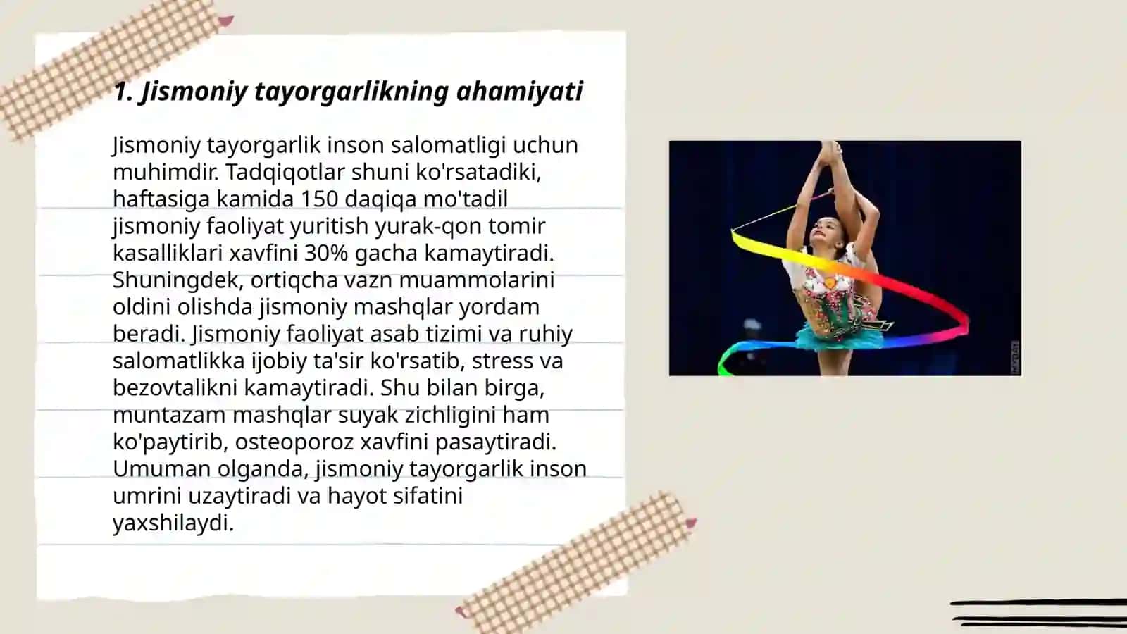 Gimnastika mashqlarini bajarishda jismoniy tayorgarlik 3