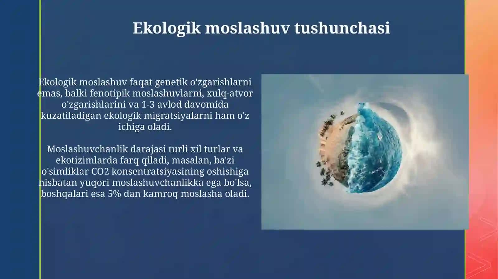 Iqlim o‘zgarishi va ekologik moslashuv 3