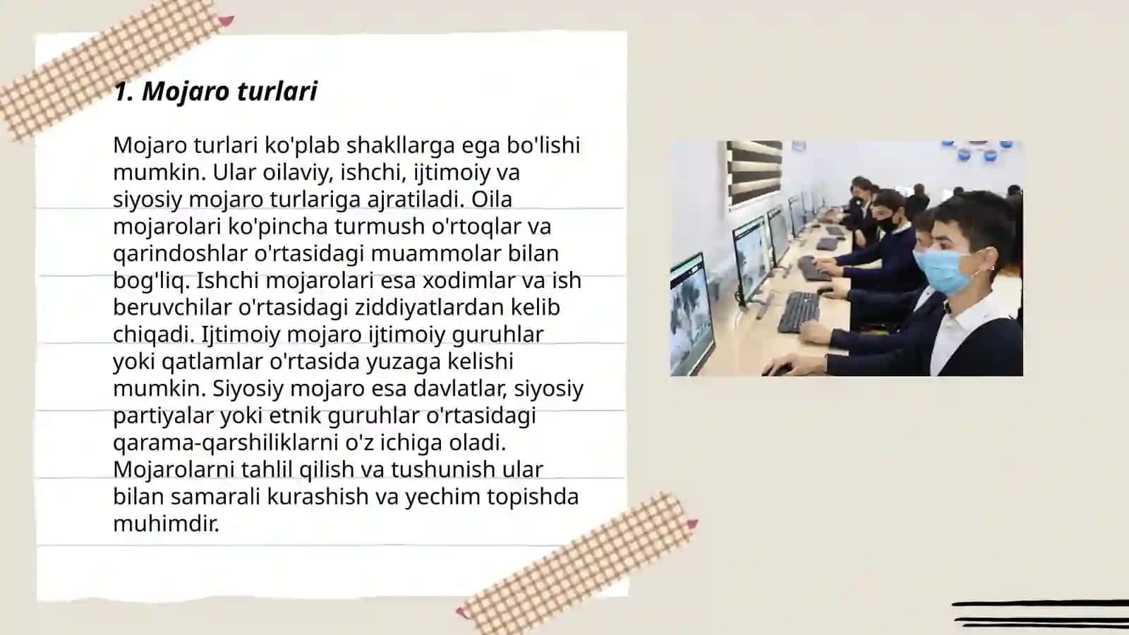 Konflikt tipologiyasining asosiy yoʻnalishlari 3