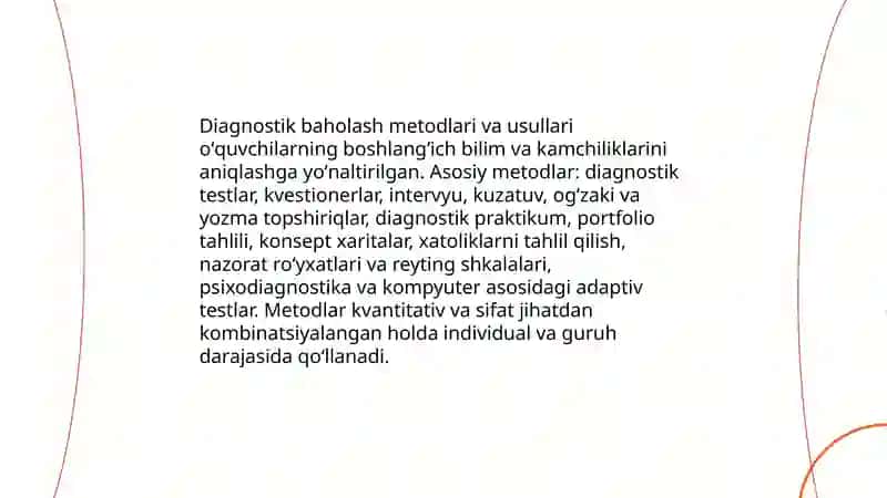 Diagnostik baholash metodlari va usullari 3