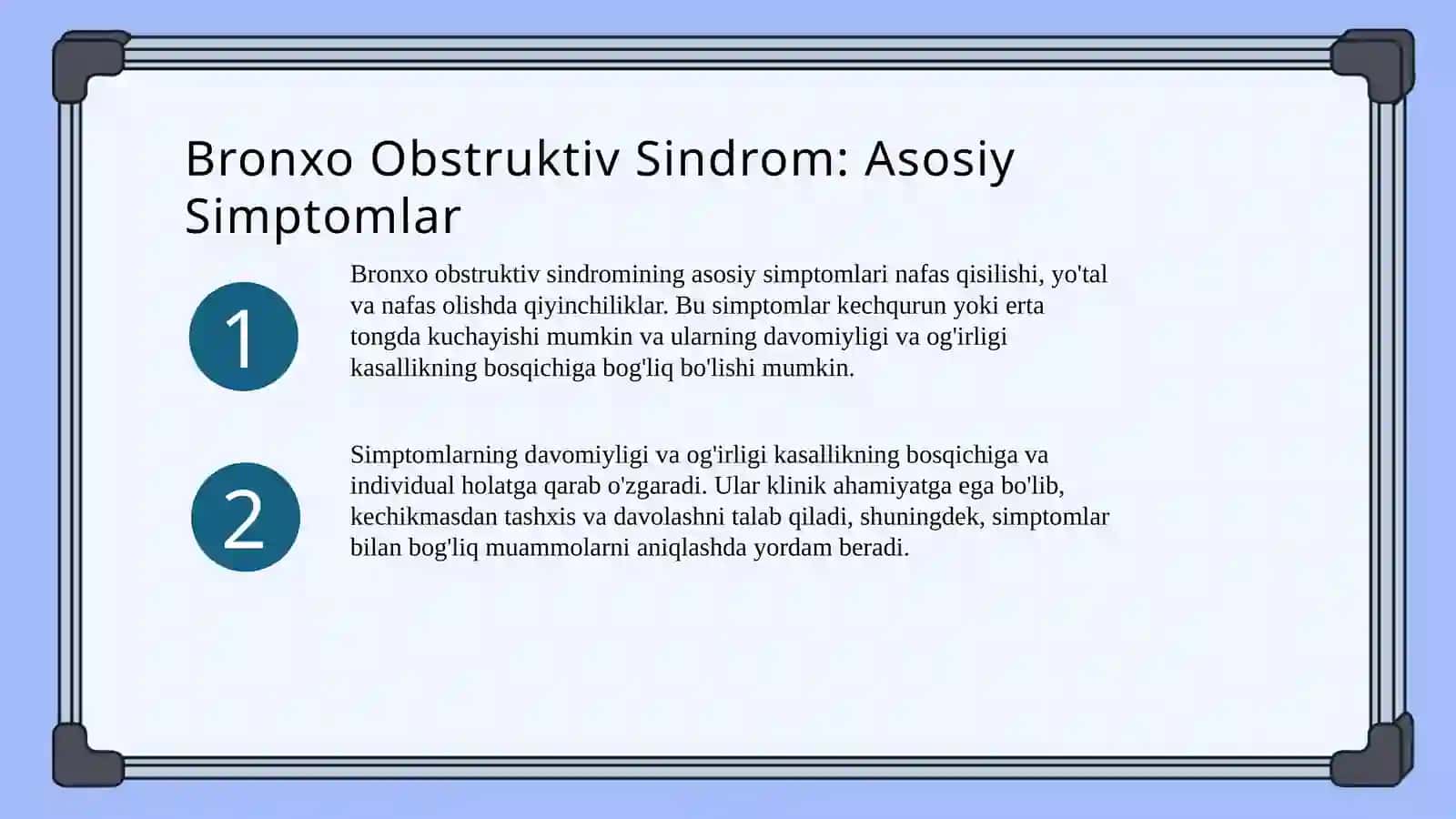 Bronxo Obstruktiv sindromida qiyosiy tashxislash 3
