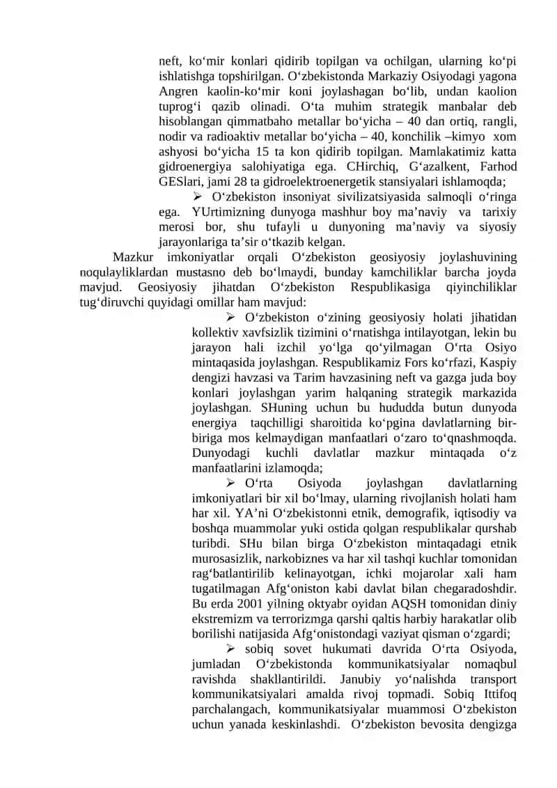 O‘zbekiston va jahon hamjamiyati 3
