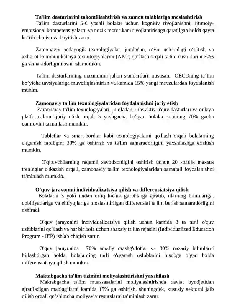 Maktabgacha ta'lim sifatini nazorat qilish va baholash tizimini takomillashtirish 3