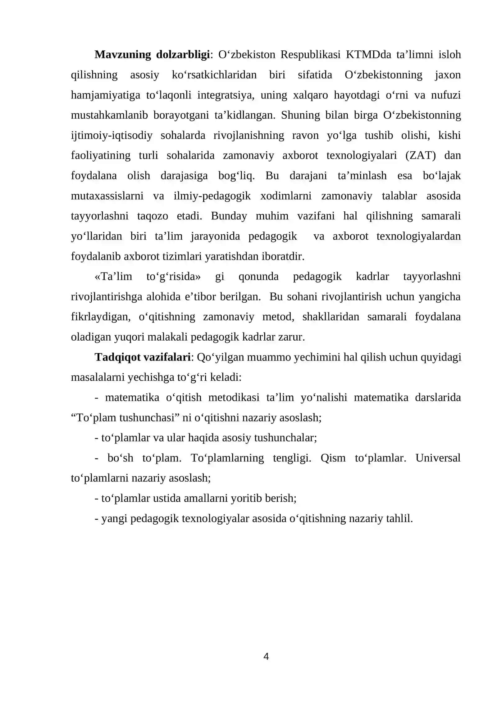 To'plamlar ustida amallar va xossasali 3