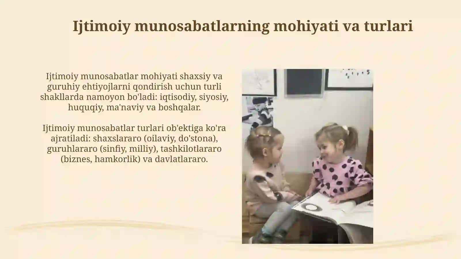 Ijtimoiy munosabatlar va ularning ijtimoiy ishdagi o'rni 3