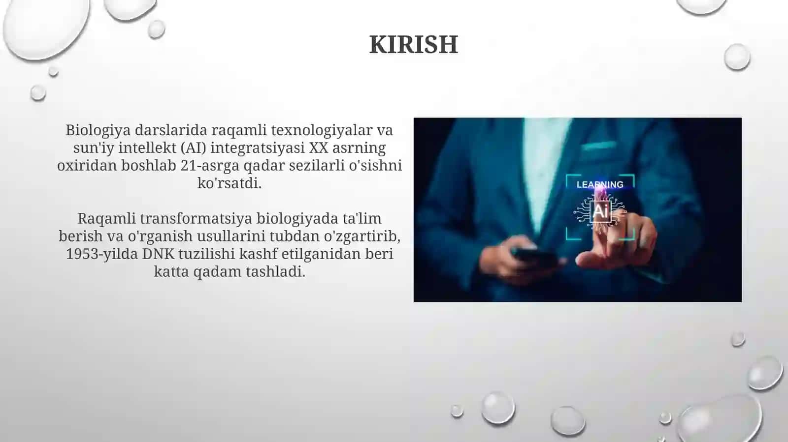 Biologiya darslarida raqamli texnologiyalar va suniy intelektdan foydalanish 3