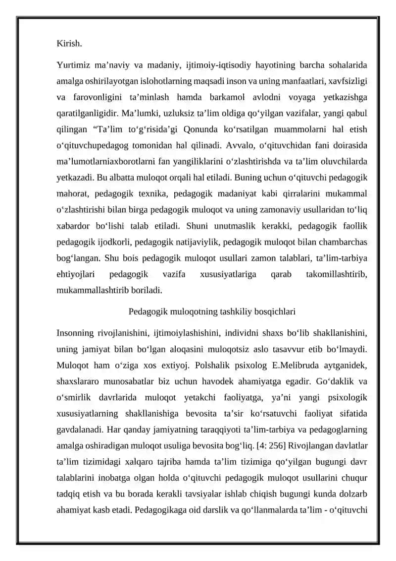 Pedagogik Muloqotning Tashkiliy Bosqichlari 3