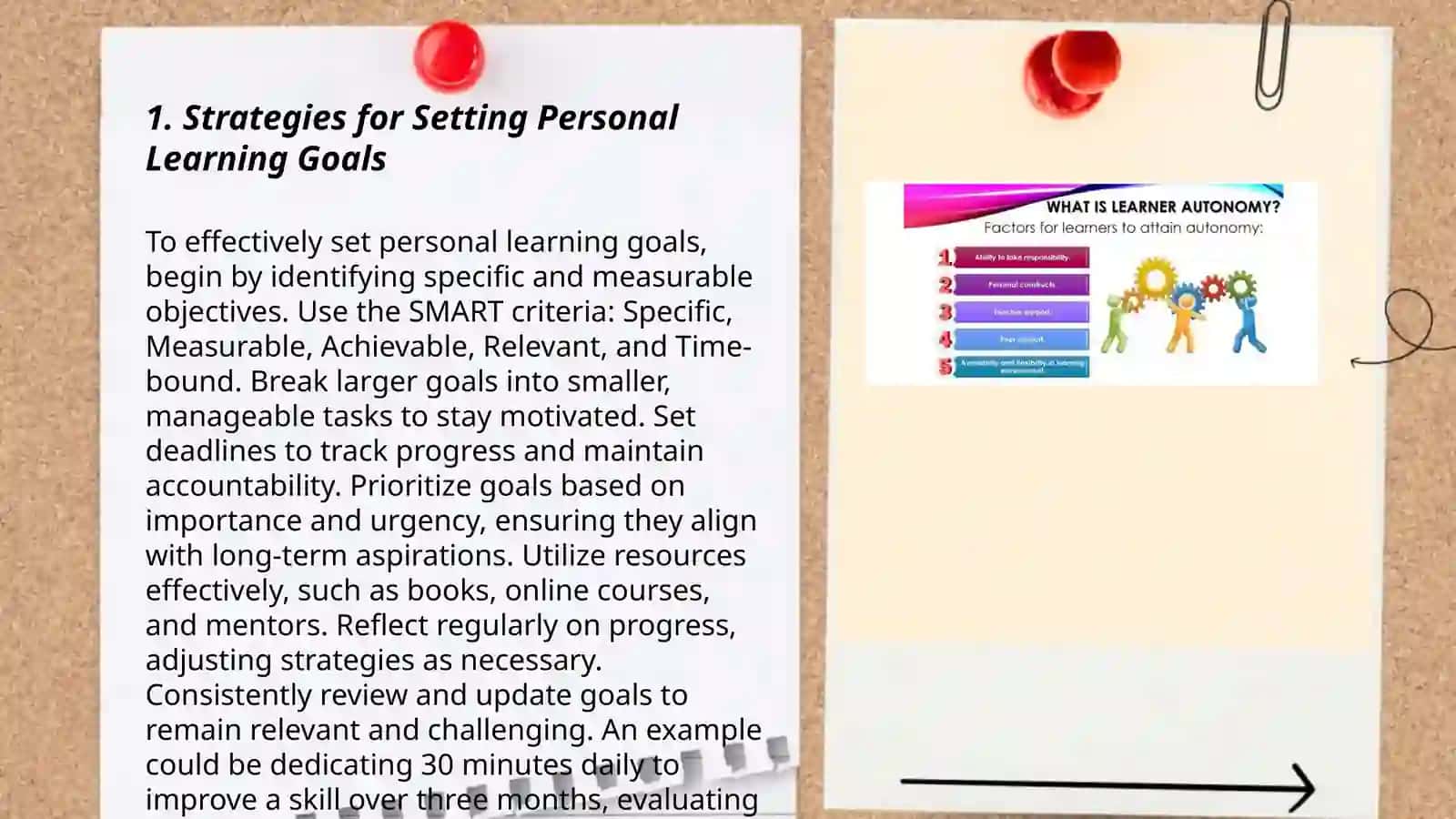 Developing independent learning skills and Learning to learn and learner autonomy 3