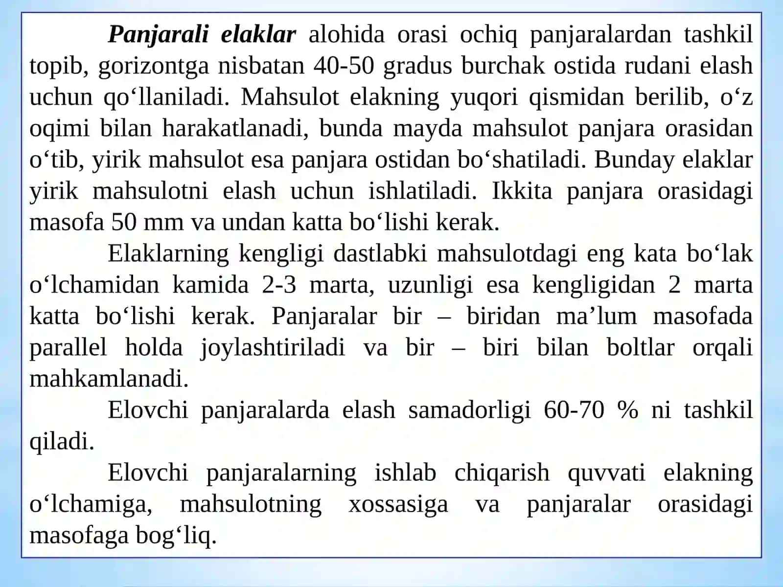 ELAKLARNING TURLARI, TUZILISHI VA ISHLASH PRINSIPLARI 3