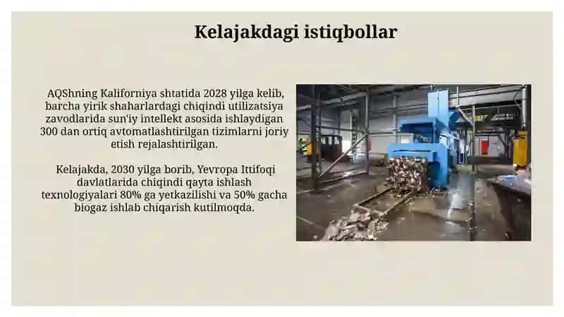 Tolali chiqindilarni tozalash va qayta ishlash texnologiyasi 3