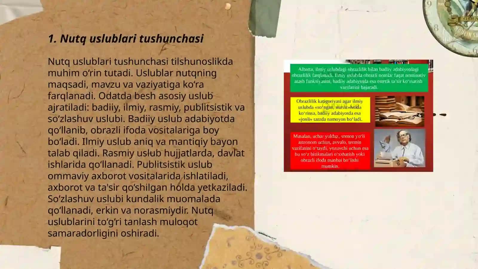 nutq iuslublari.ilmiy uslub va oʻziga xos xususiyatlar 3
