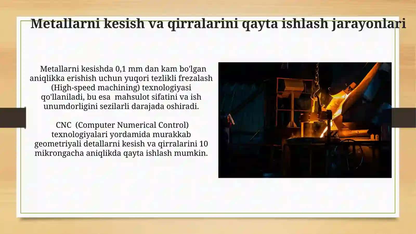 Metallni kesish va qirralariga ishlov berish 3
