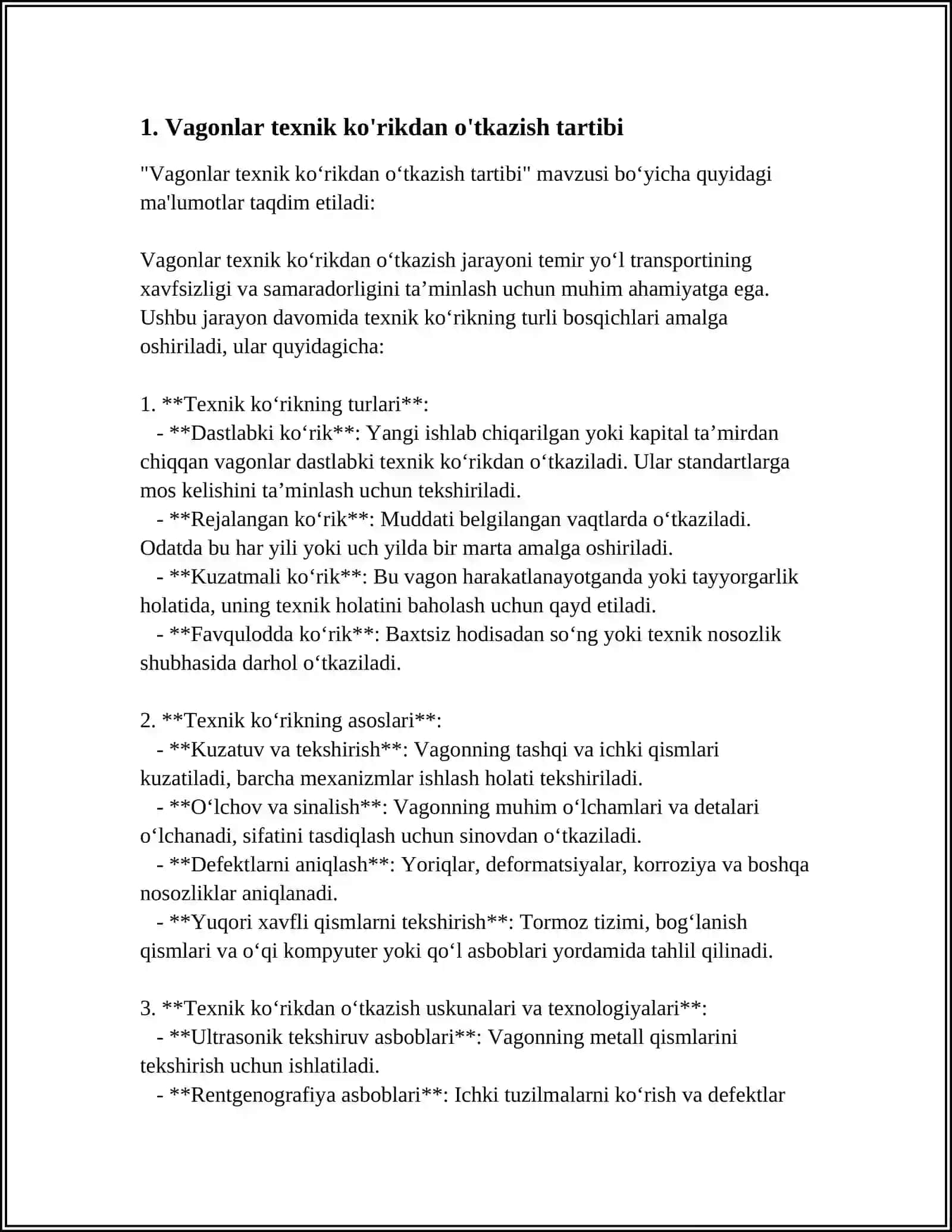 VU-23 BILDIRISHNOMALARI BO'YICHA ANIQLANGAN NOSOZLIKLAR TO'G'RISIDA VAGONLARNI “EXPRESSGA” YUBORISH 3