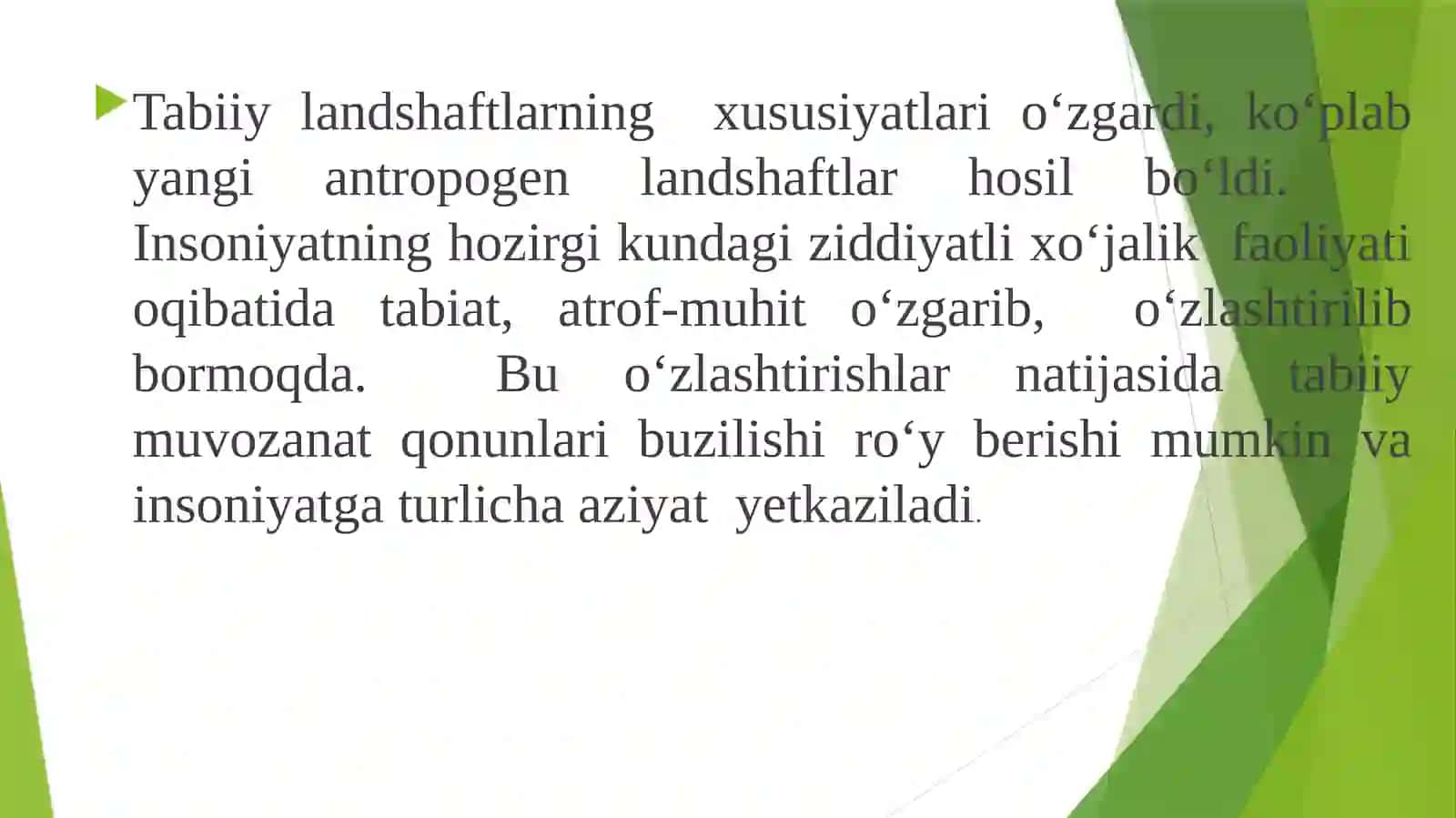 Ekologiya va qurilishda ekologik muammolar 3