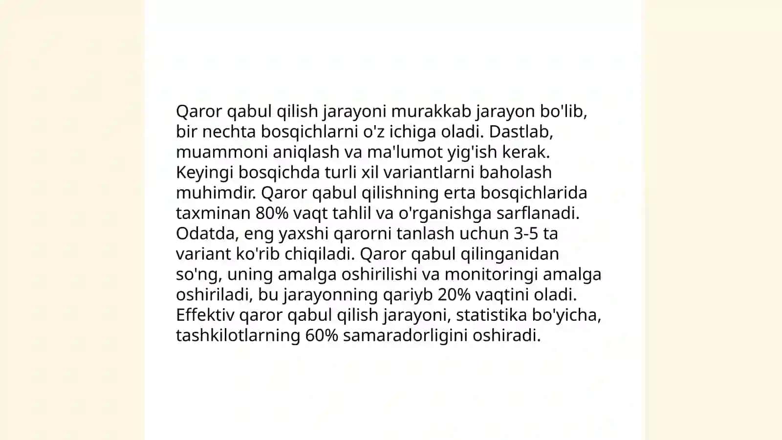Boshqaruvda qaror qabul qilish 3
