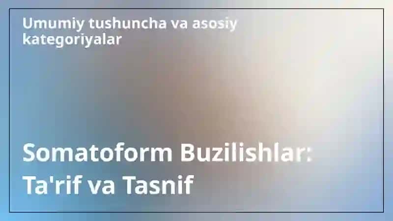 Somotoform buzilishlarining klinik ko‘rinishi.Teri tanosil kasalliklarning bilan kasallangan bemorlarning psixo emotsional xususiyatlari 3