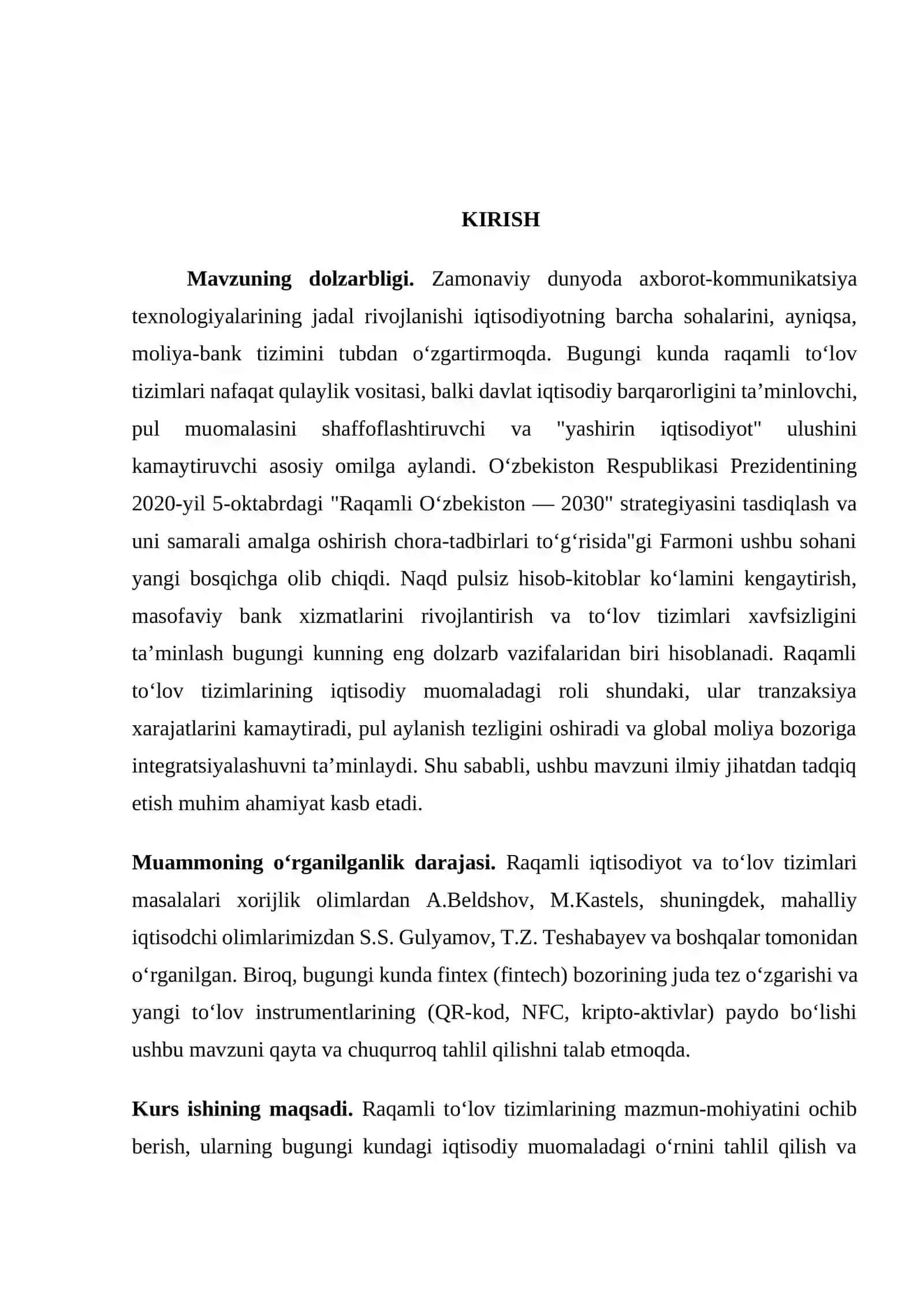 Raqamli to’lov tizimlari va ularning iqtisodiy muomaladagi roli 3
