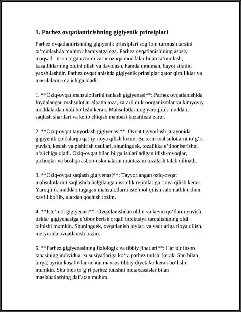 PARHEZ OVQATLANTIRISHNING GIGIYENIK ASOSLARI 3