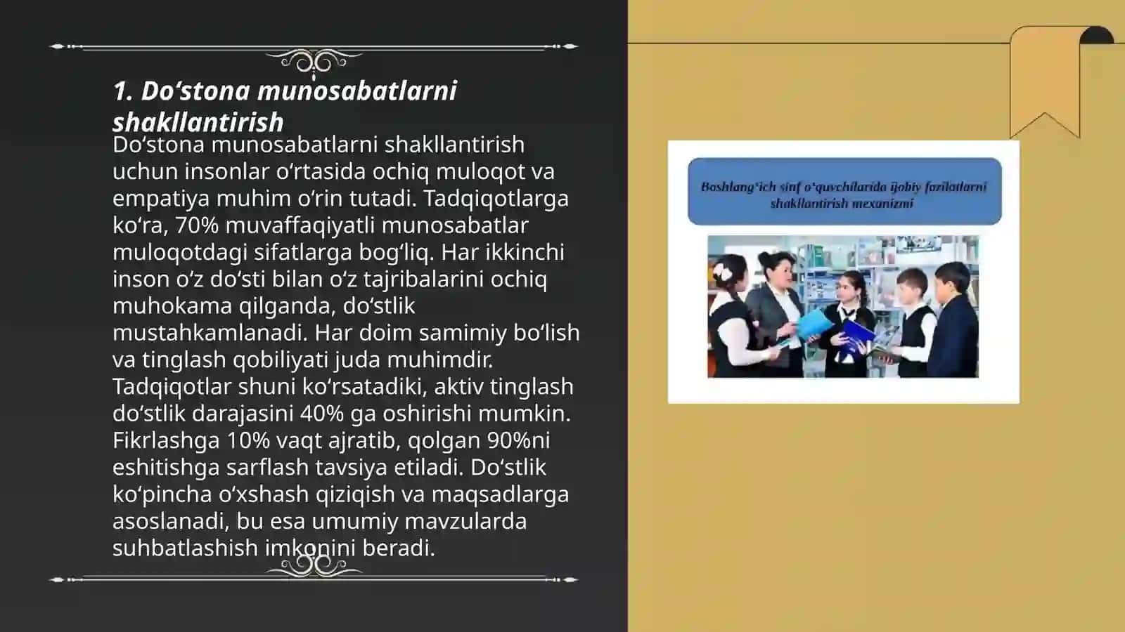 Boshlangʻich sinf oʻquvchilarida ijobiy fazilatlarni shakllantirish 3