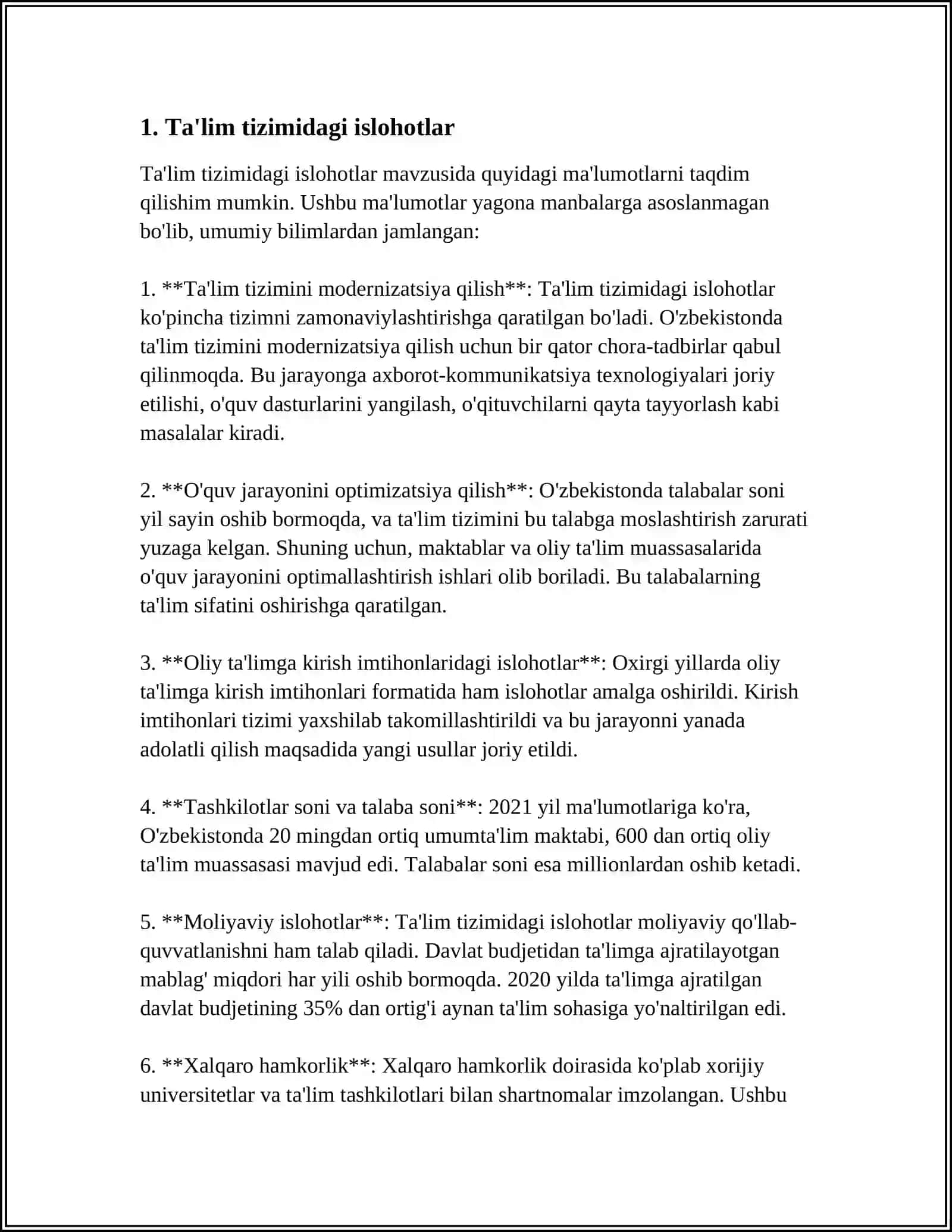 MUSTAQILLIK YILLARIDA O'ZBEKISTONDAGI MA'NAVIY VA MADANIY TARAQQIYOT 3