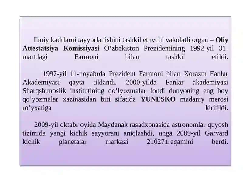 O‘zbekiston Respublikasi Data’lim sohasida amalga oshirilgan islohatlar 3