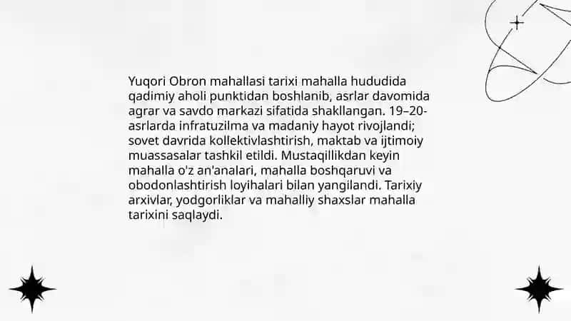 Yuqori Obron mahallasi 3