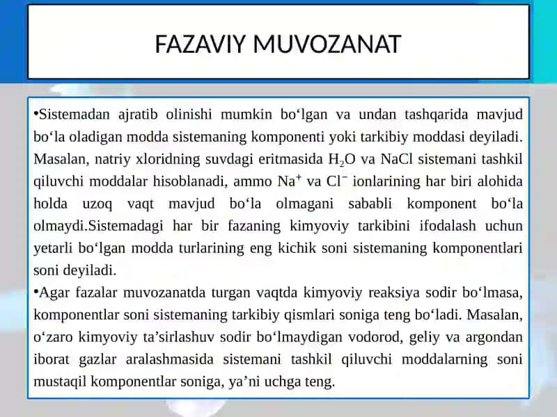 Fazaviy muvozanat. Birinchi va ikkinchi tur fazaviy o‘tishlar 3