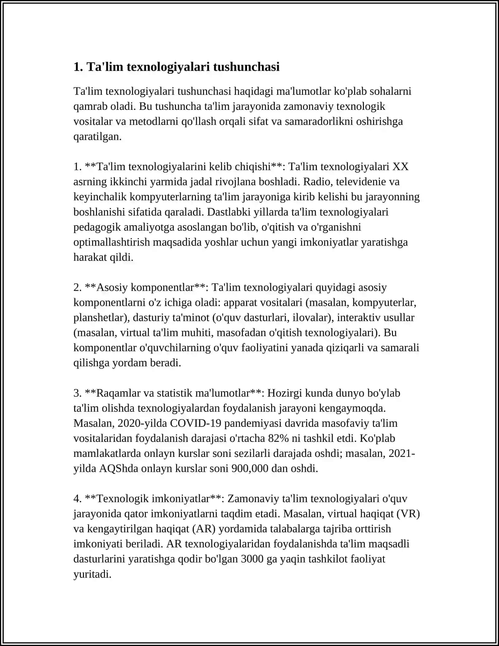 Ta'lim Texnologiyalari Tushunchasi 3