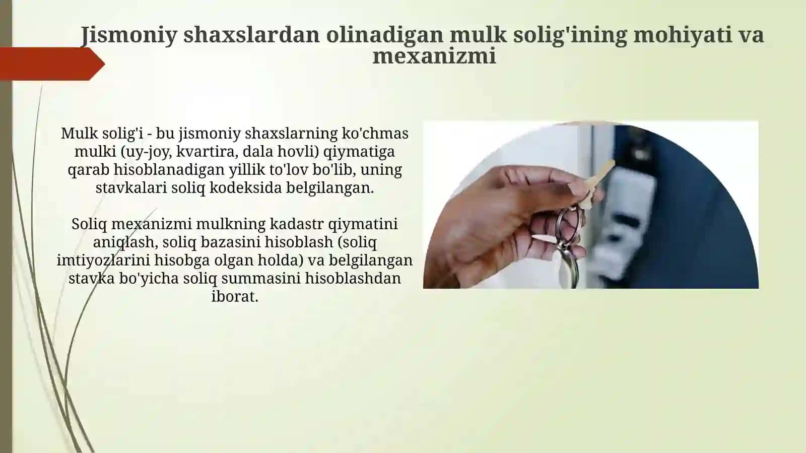 Jismoniy shaxslaring mol-mulkiga solinadigan soliq va uning iqtisodiy ahamiyati 3