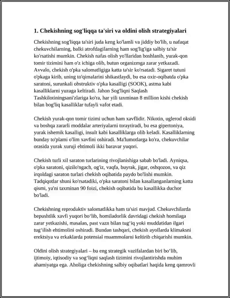 ZARARLI ODATLAR BILAN KURASH ( CHEKISH,ALKOGOLIZM VA GIYOHVANDLIK) 3