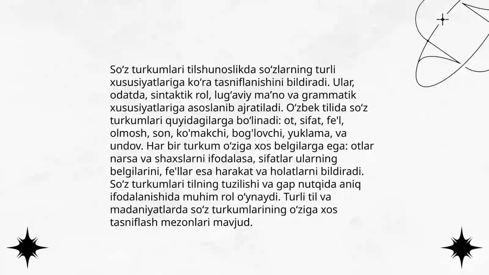 Soʻz turkumlari 3