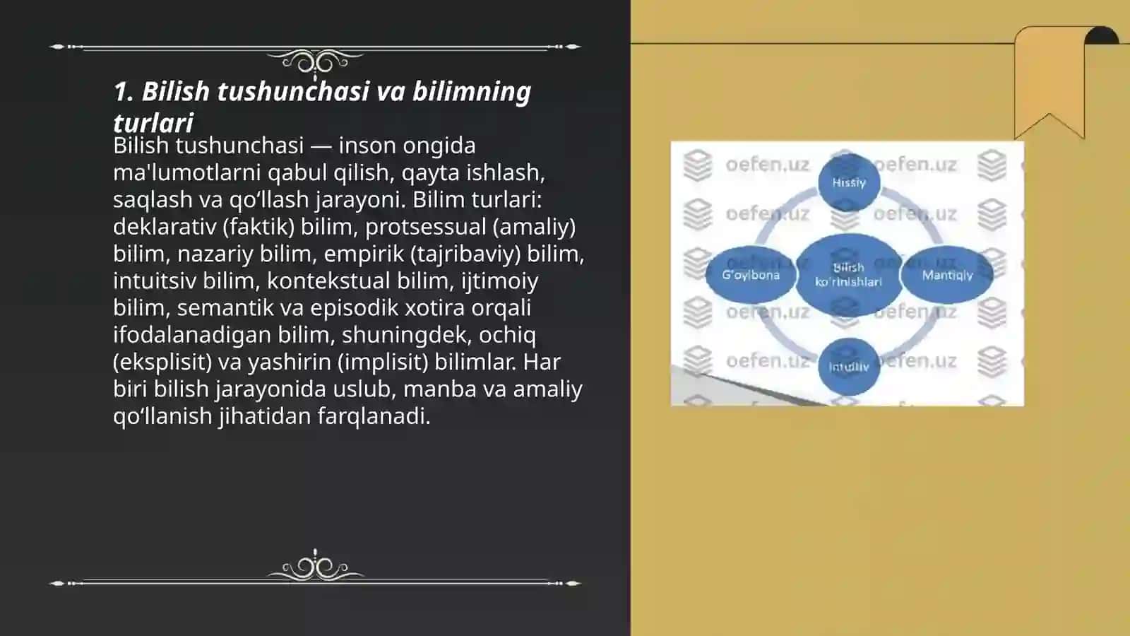 Bilish nazariyasi: asosiy muammolari va yo‘nalishlari 3