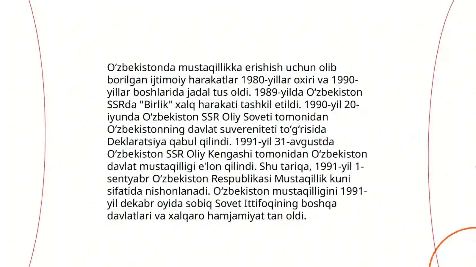 Oʻzbekistondagi Mustaqillikka Erishish Jarayonlari 3