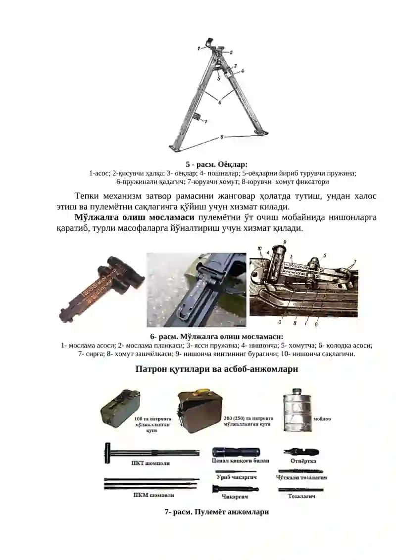 7,62 мм ли ПК ва ПКТ пулемётлари 3