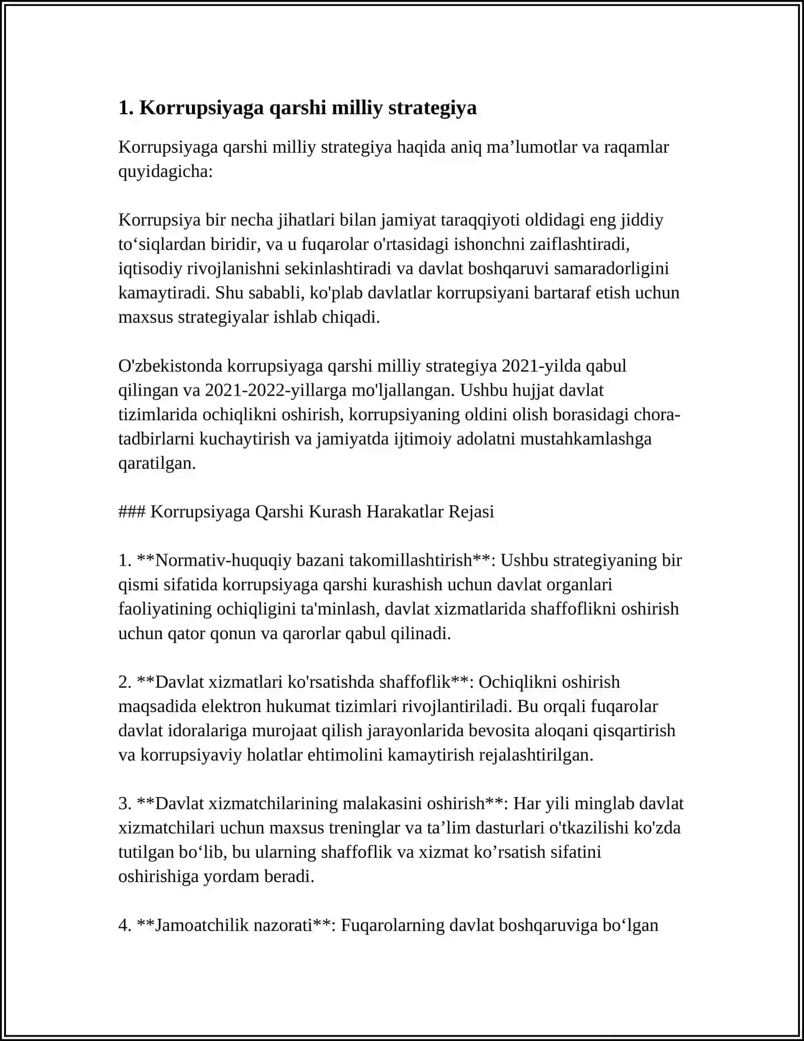 O'ZBEKISTON RESPUBLIKASIDA KORRUPSIYAGA QARSHI KURASHISH CHORA TADBIRLARI 3