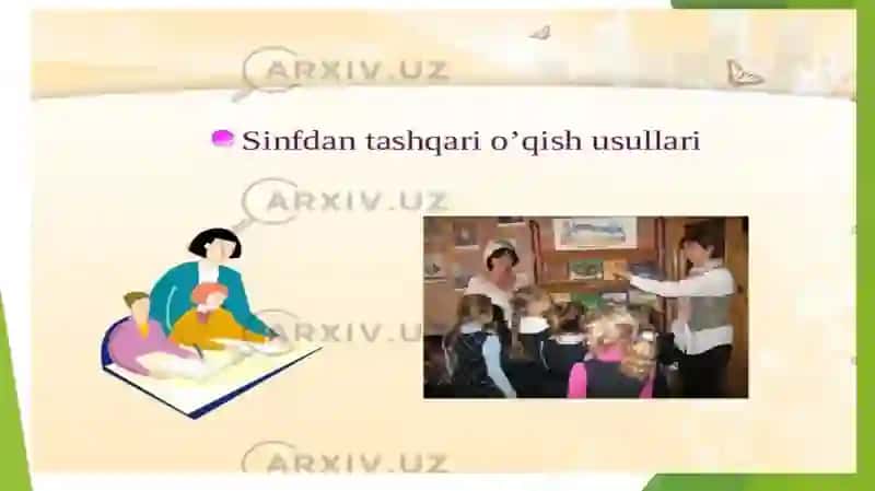 Sinfdan tashqari o’qish va uni tashkil etish 3