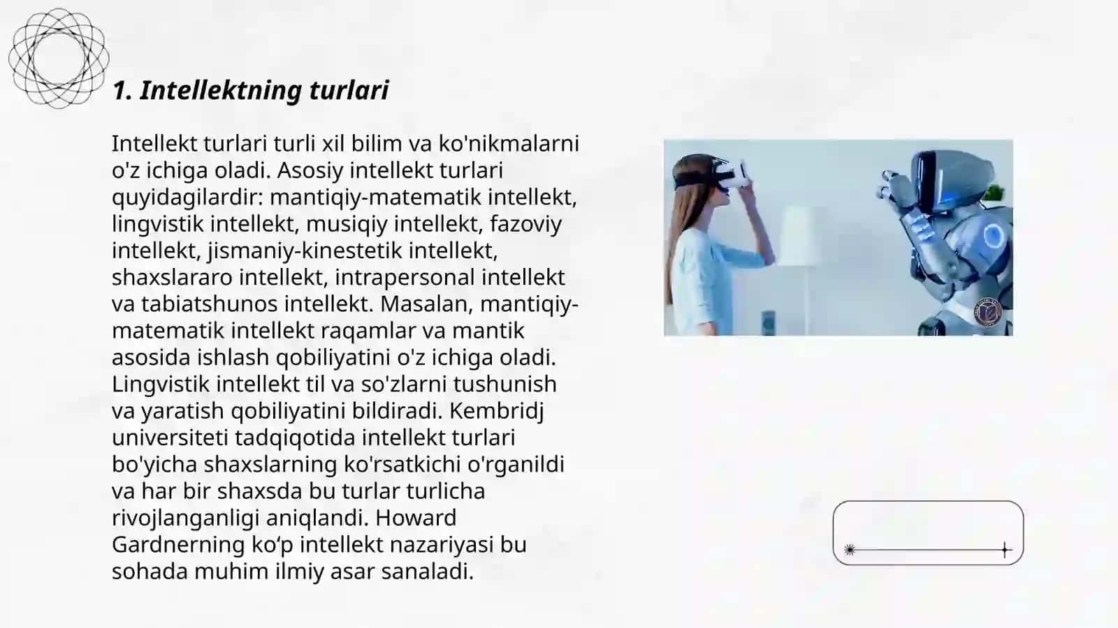 Intellekt va kreativlik nazariyalari 3