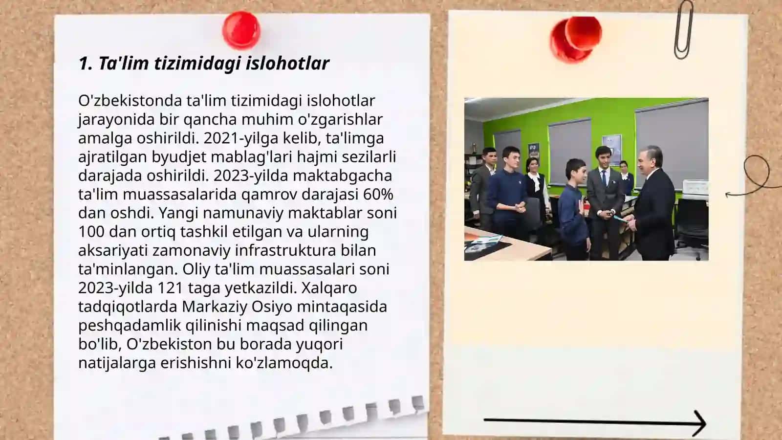 O'zbekiston Respublikasida ijtimoiy sohadagi islohotlar 3