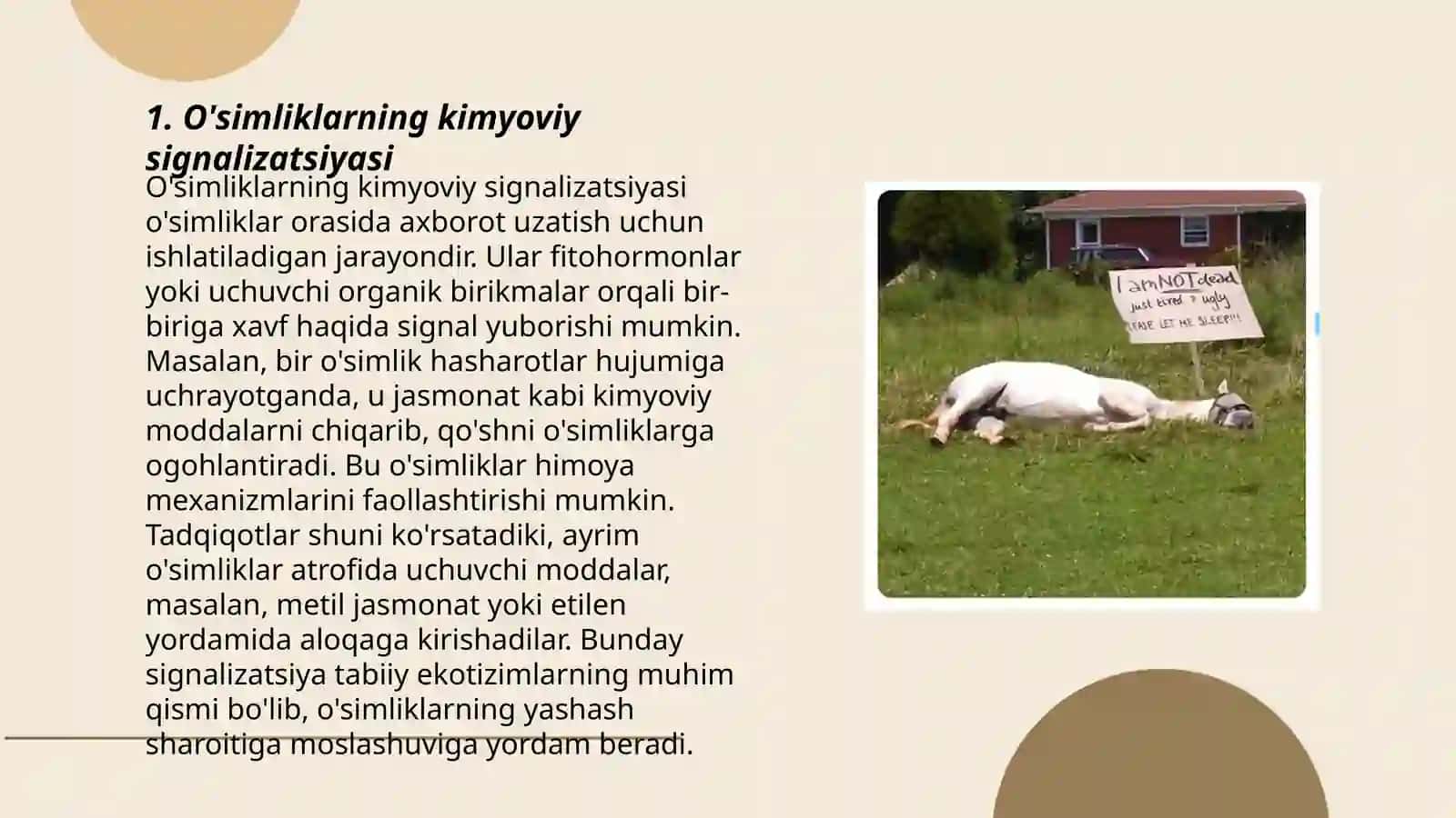 O'simliklarning kimyoviy signalizatsiyasi 3