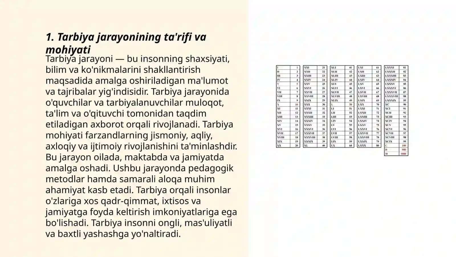 Tarbiya jarayonining mohiyati va mazmuni. Tarbiya qonuniyatlari va tamoyillari 3