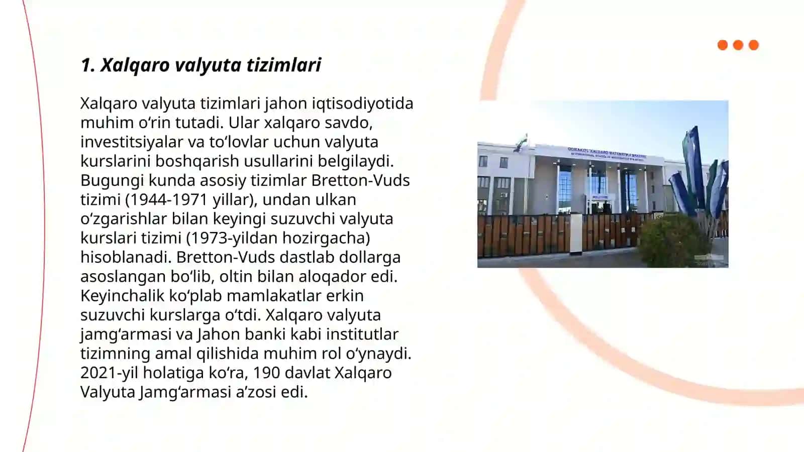 Xalqaro Valyuta Tizimlari 3