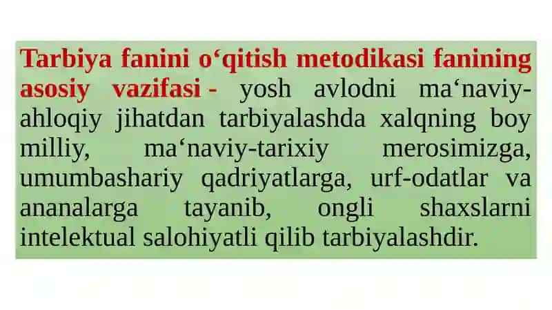 Tarbiyafaninio‘qitishmetodikasi 3