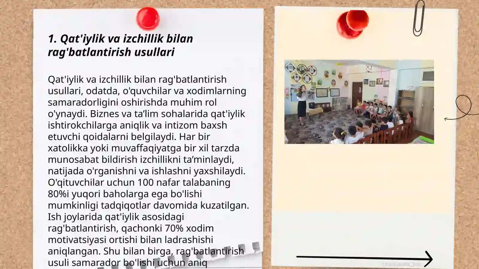 MTT oilada bolani ragʻbatlantirish va jazolash 3
