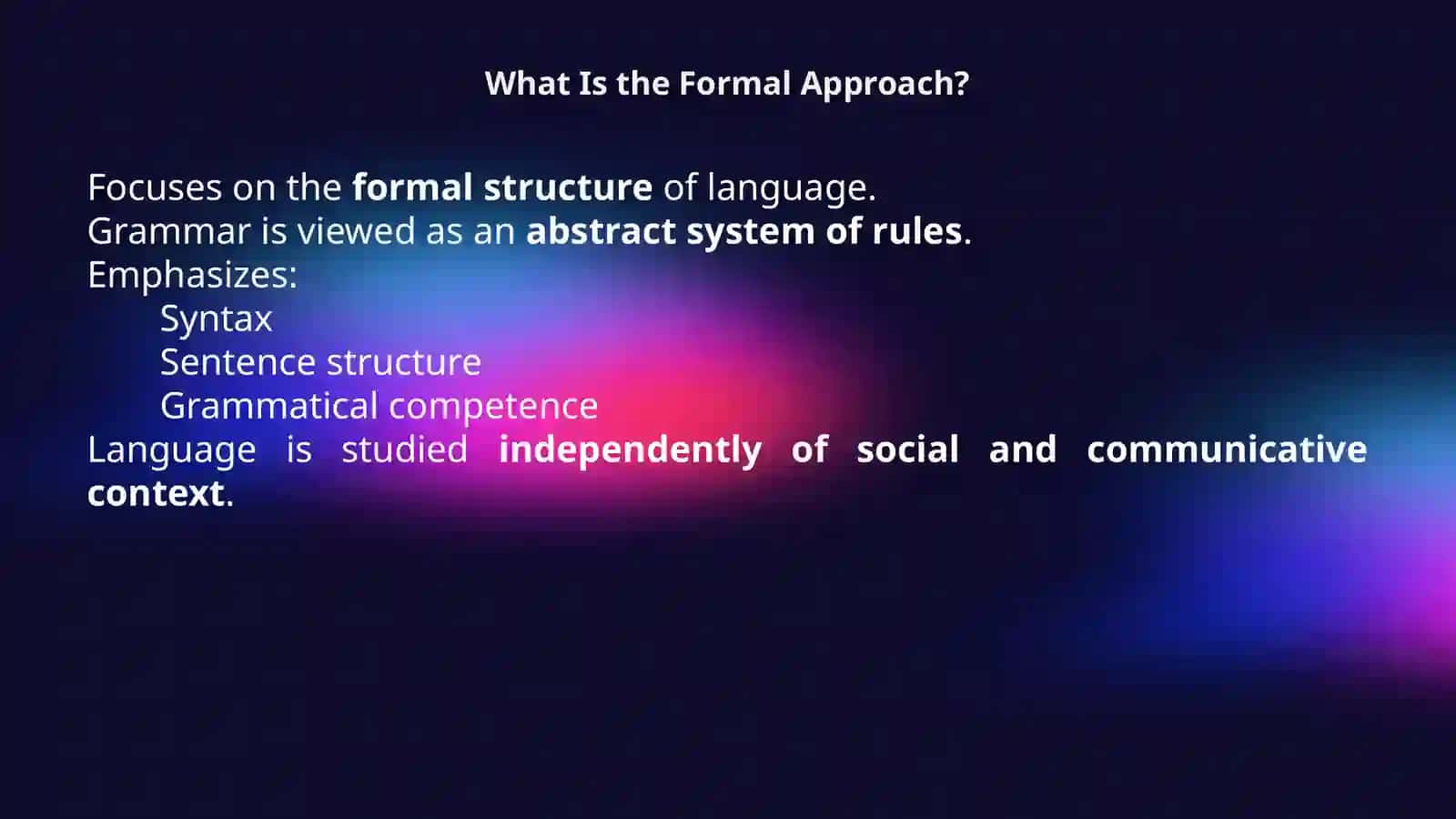 Formal and functional approaches in modern theoretical grammar 3
