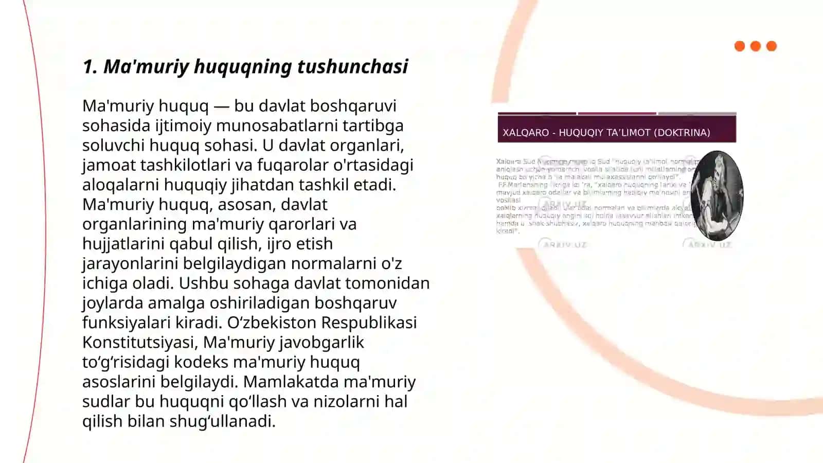 Ma'muriy huquqning huquqiy manbalari 3