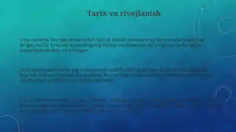 Yevropa, arab va sharq hujjatchiligi 3