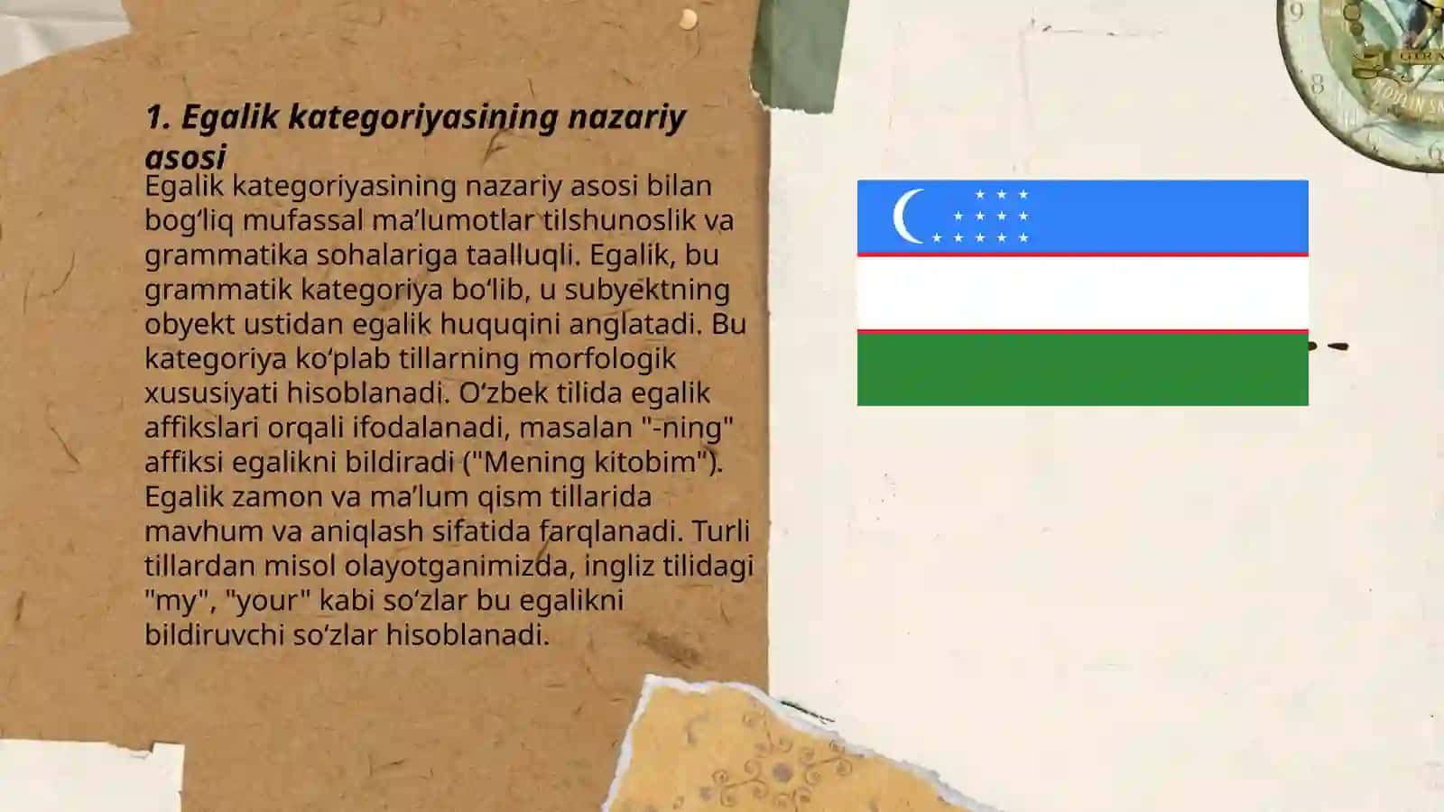 O‘zbek tilshunosligida egalik kategoriyasining o‘rganilishi 3