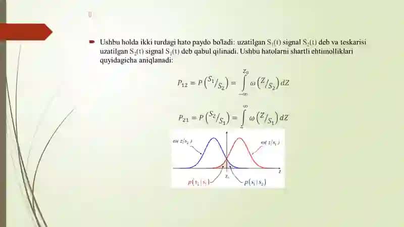Diskret ikkilik signallarni optimal kogerent qabul qilishda potensial xalaqitbardoshlik 3