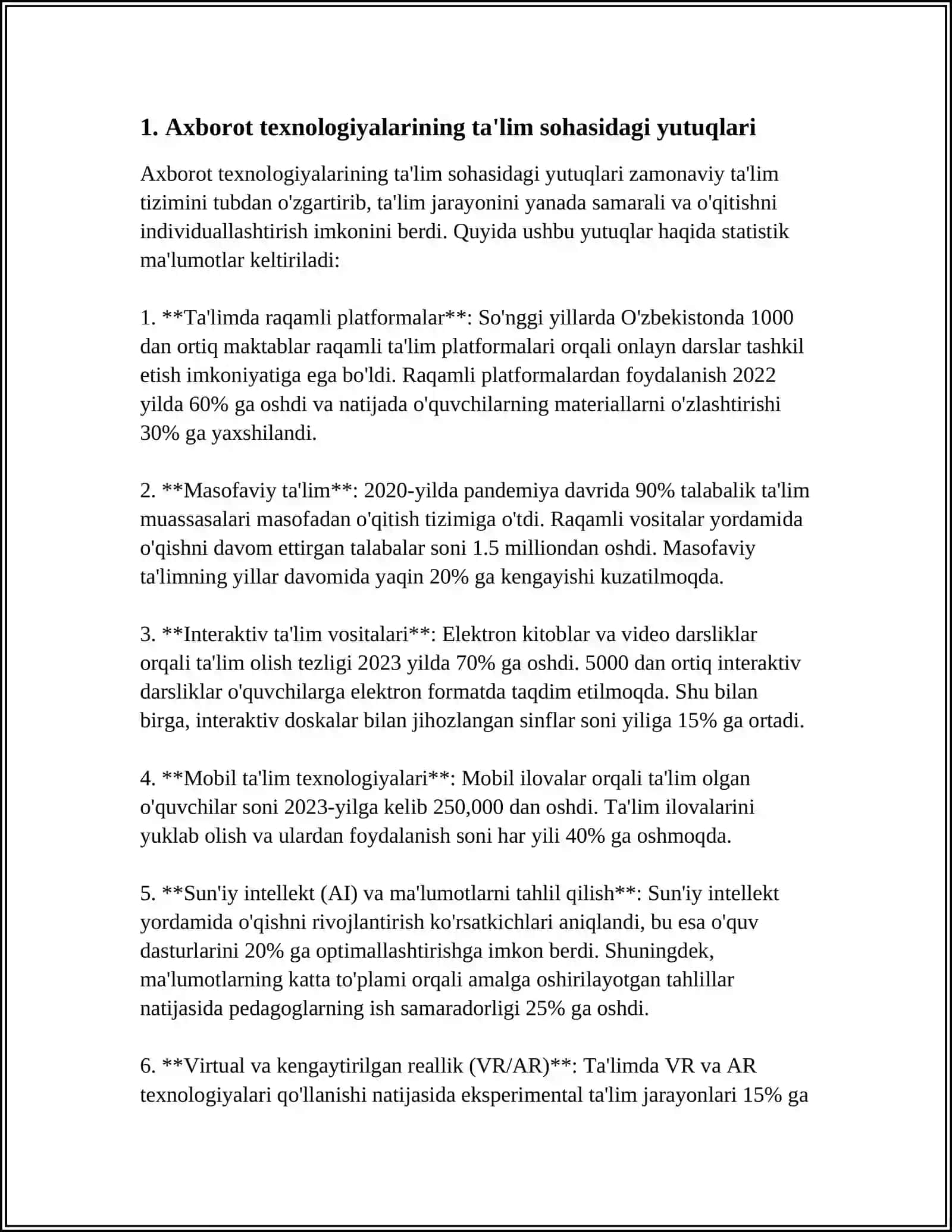 AXBOROT TEXNALOGIYALARINING O'ZBEKISTONDAGI RIVOJLANISHI 3